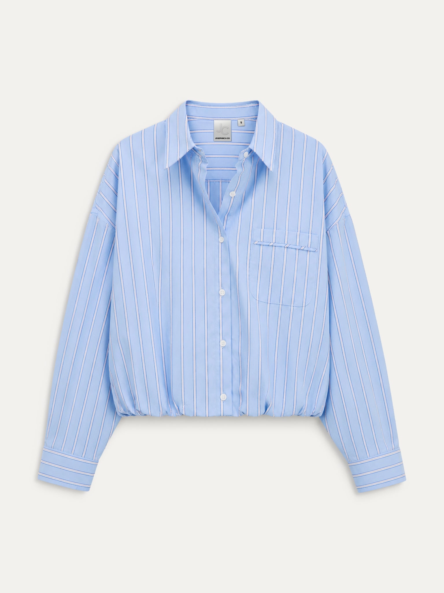 Bink Blouse | Light Blue stripe