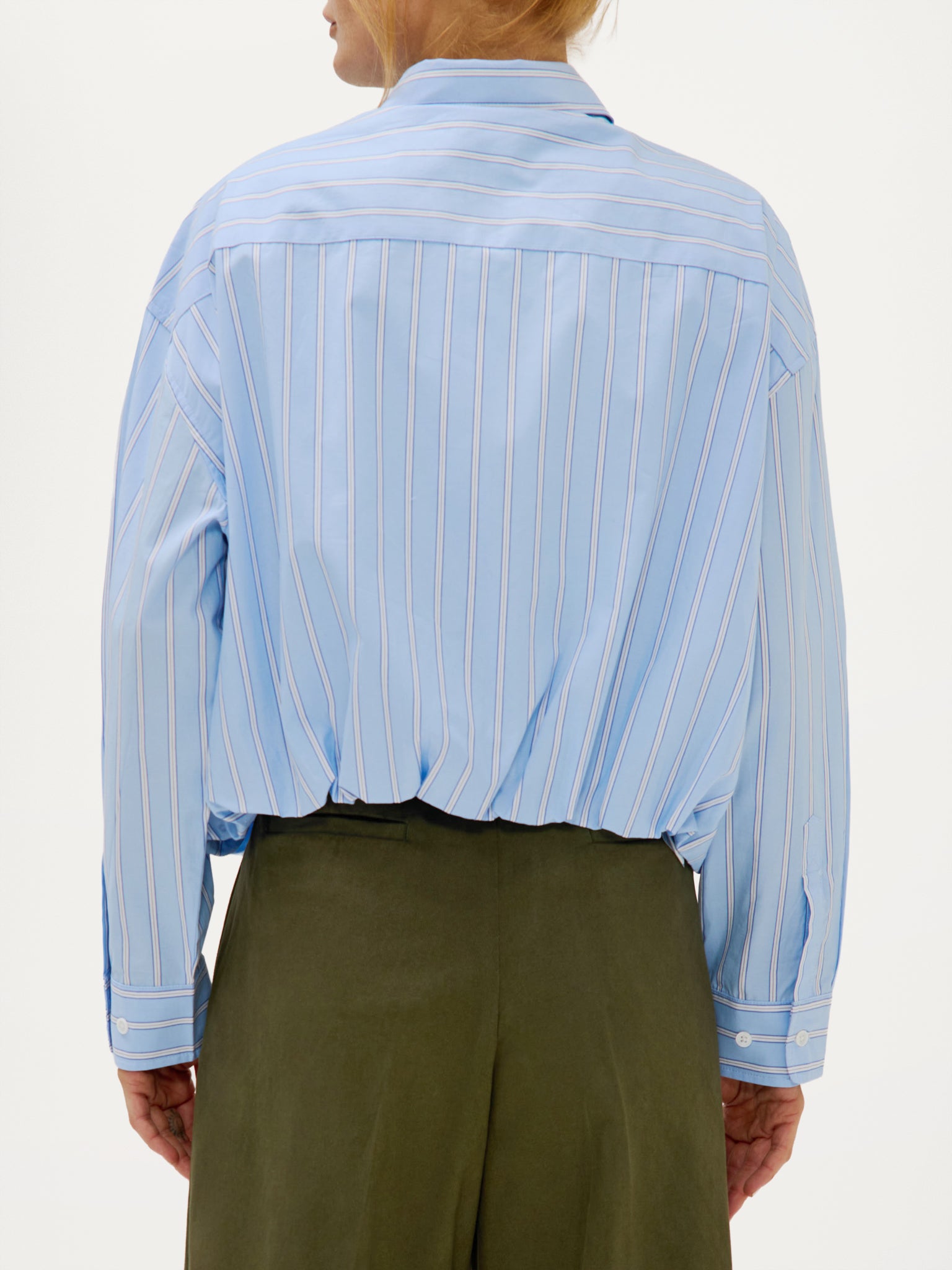 Bink Blouse | Light Blue stripe