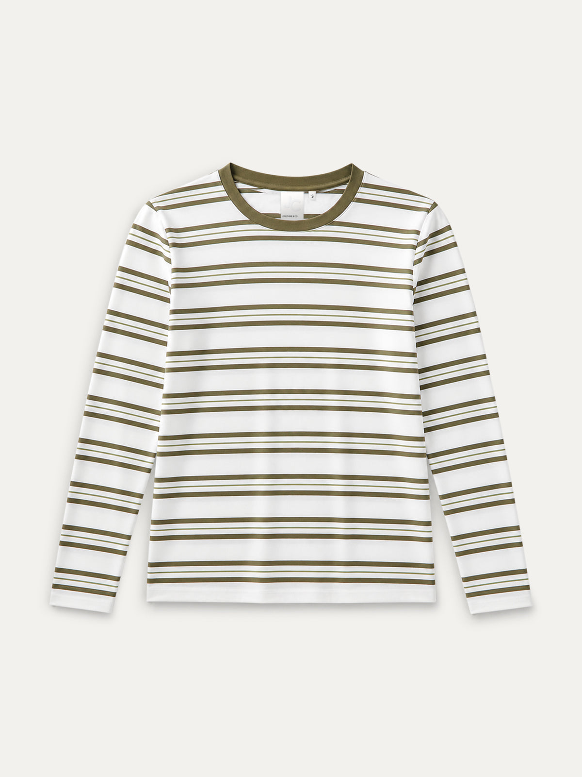 Cosimo T-Shirt | Moss Green Stripe