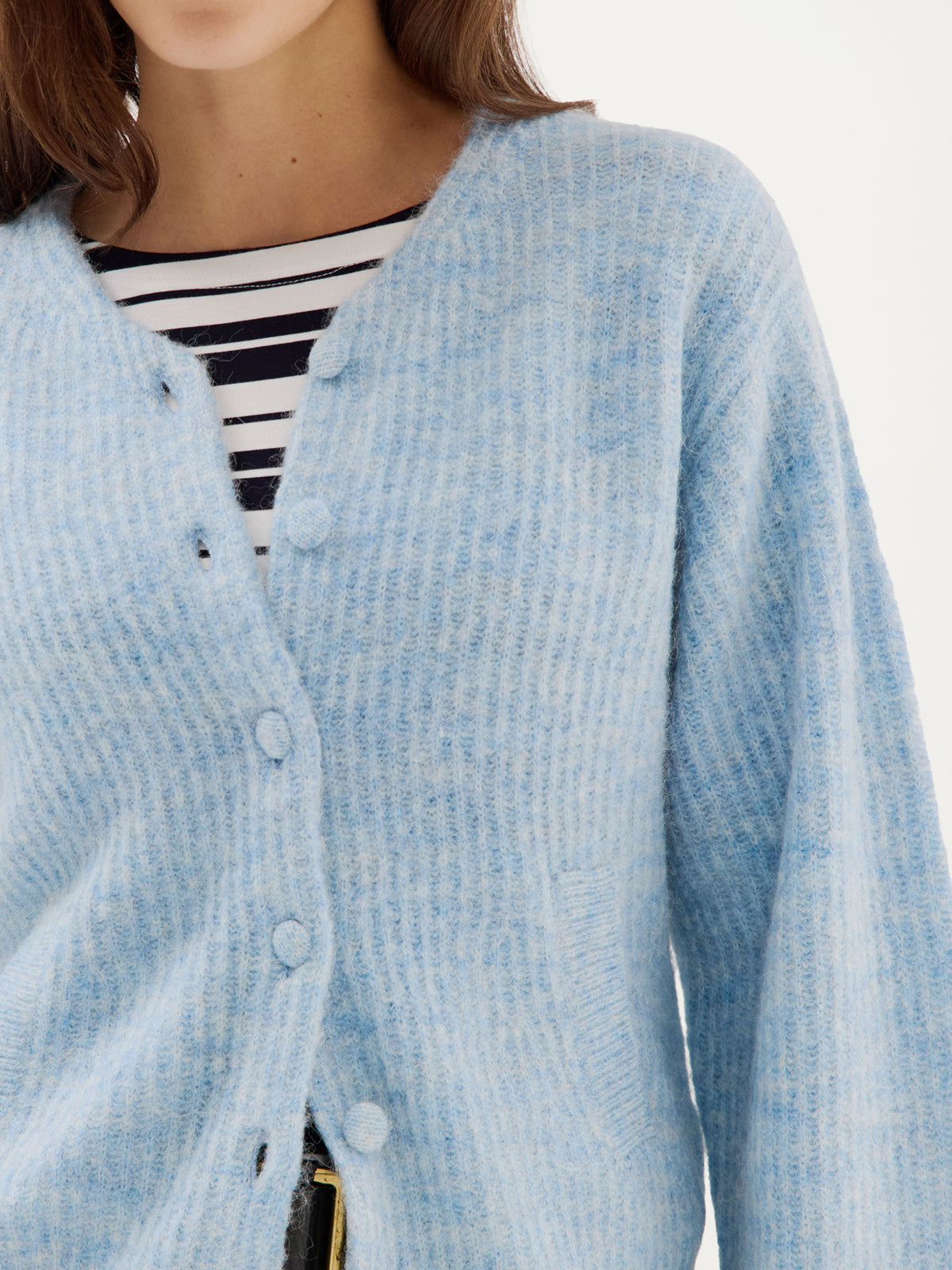 Carolina Cardigan | Light blue melange
