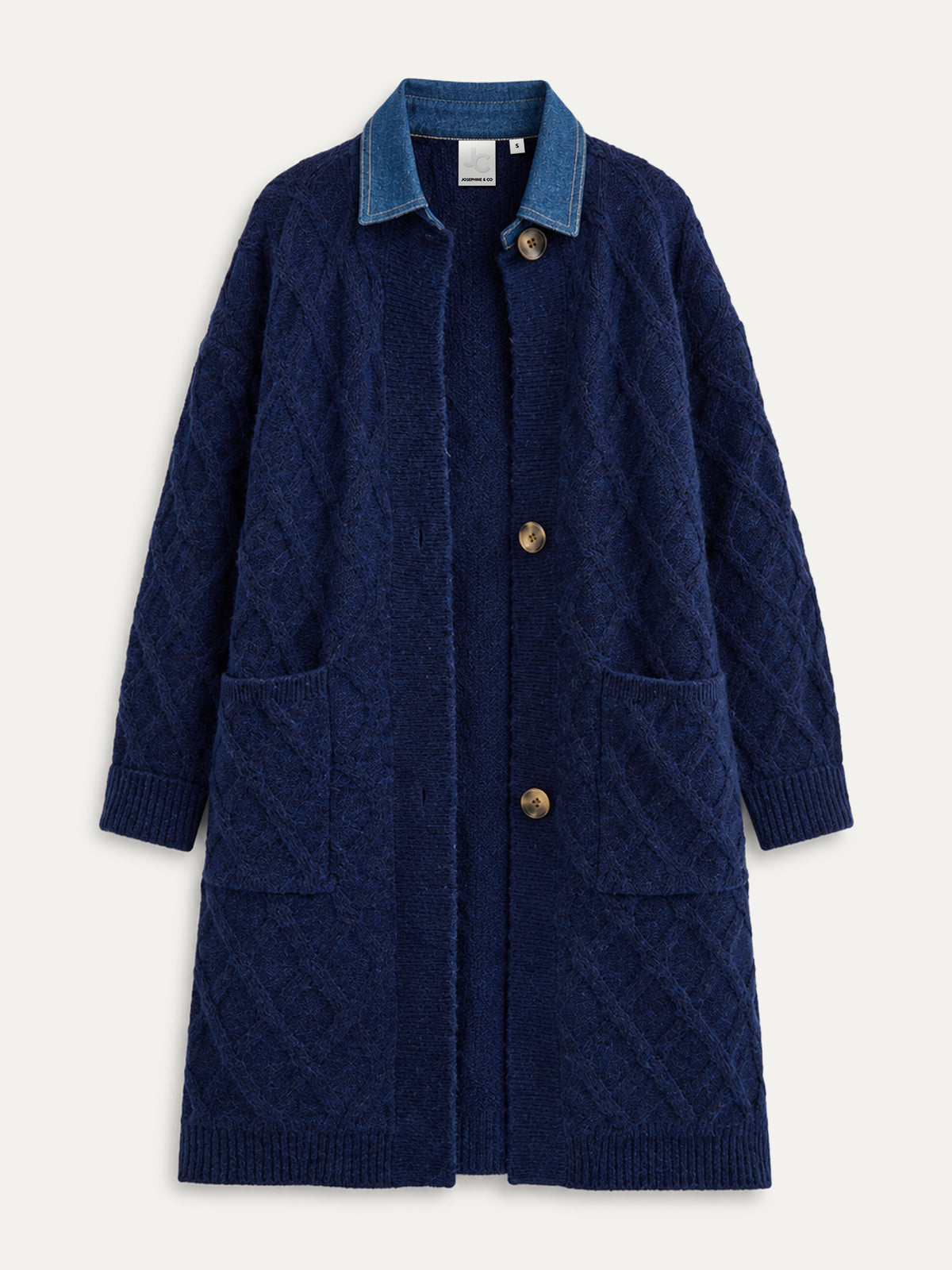 Constantijn Cardigan | Navy melange