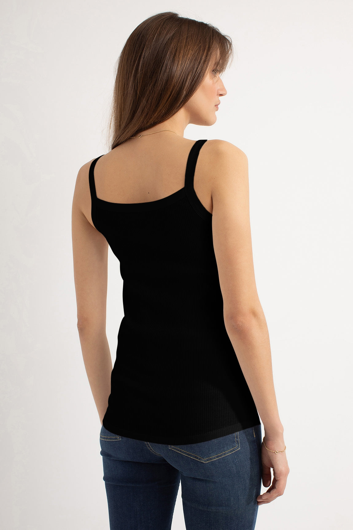 Holly Tank Top Rib | Black