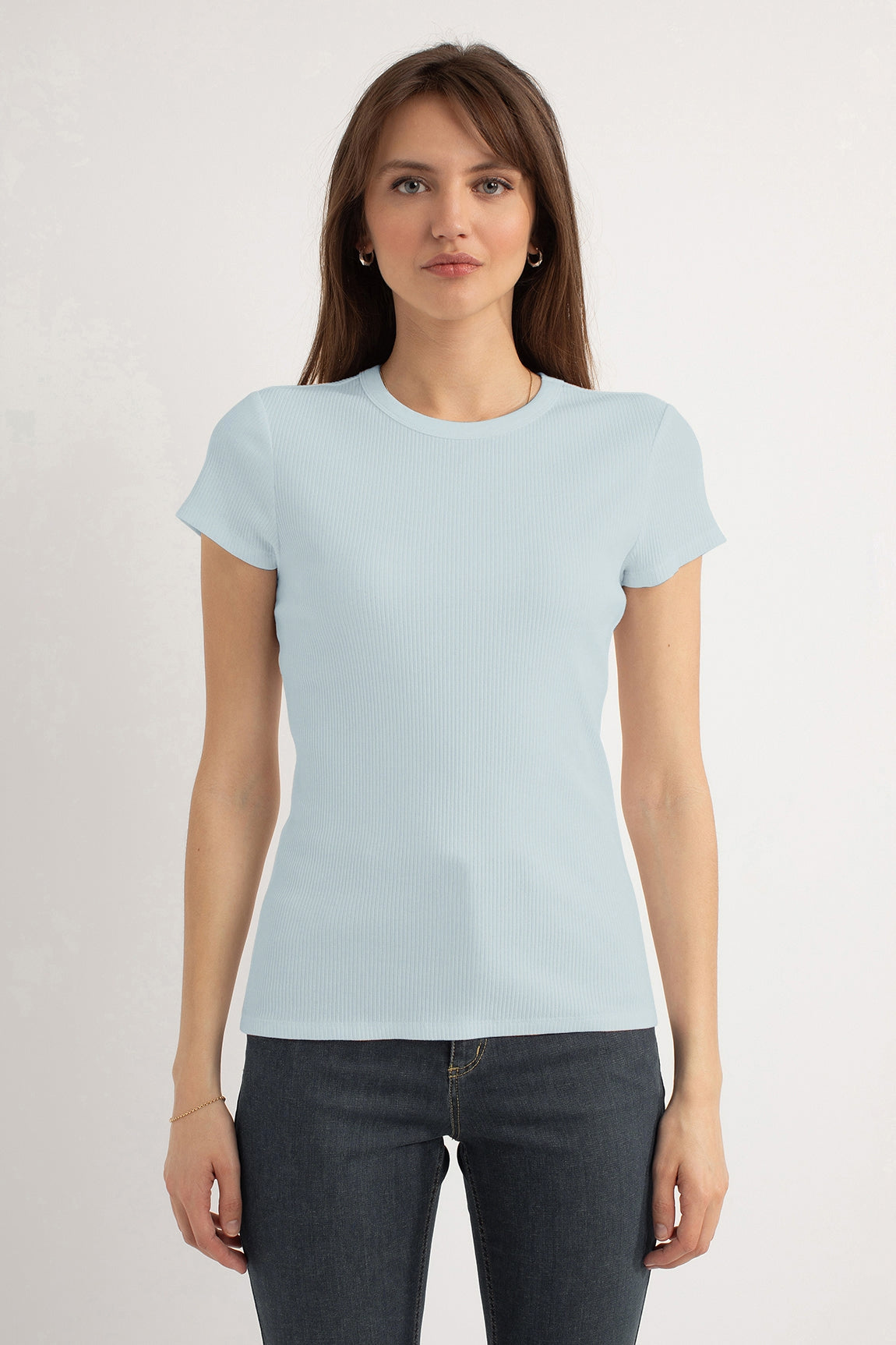 Harley SS Rib T-shirt | Light Blue