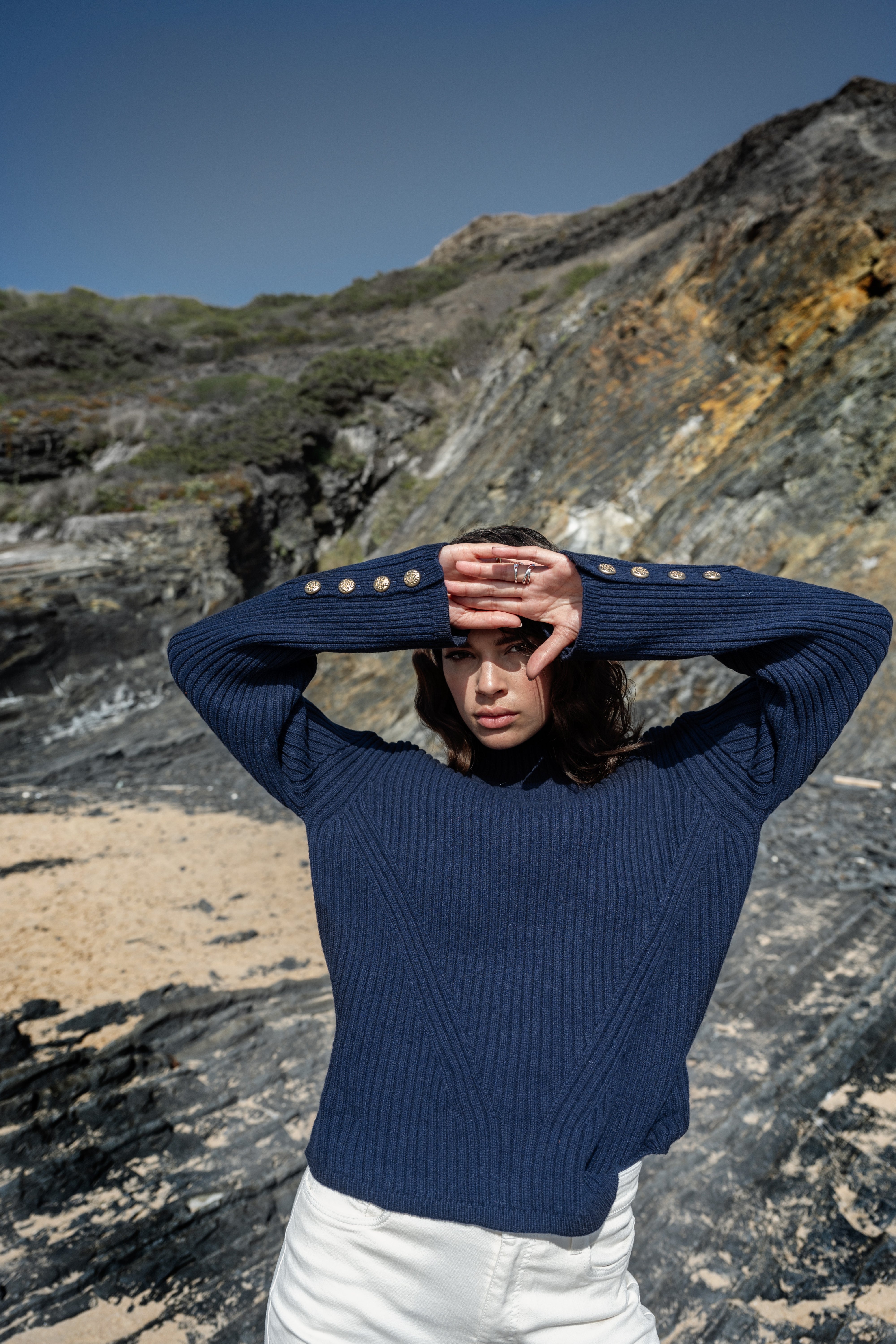 Aisha sweater | Navy