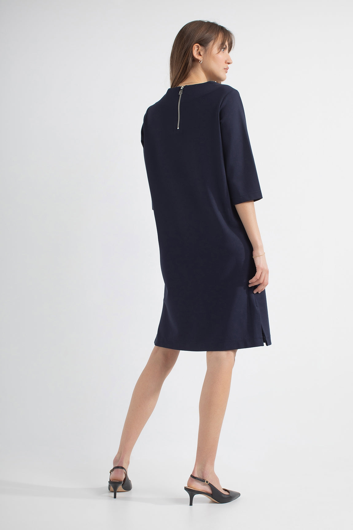 Polly Dress | Dark Navy