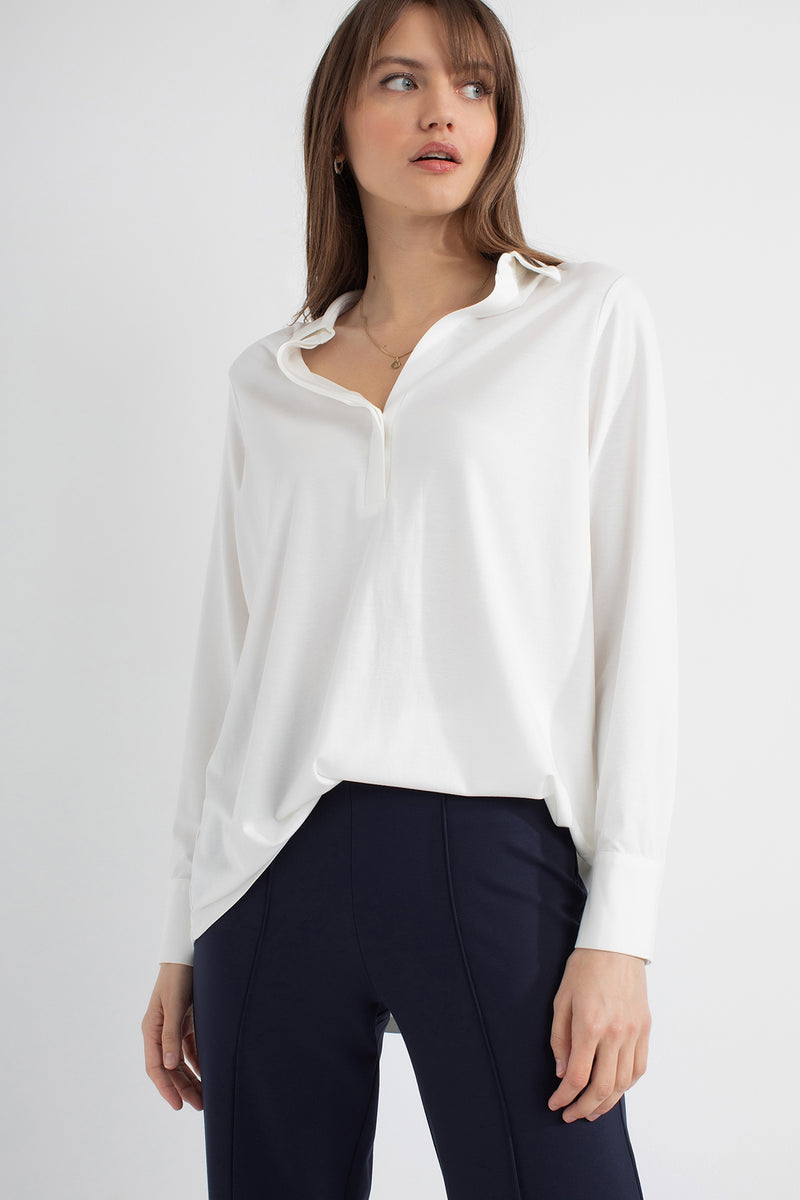 PAM-BLOUSE - BLUE GOLD MARBLE main image 0